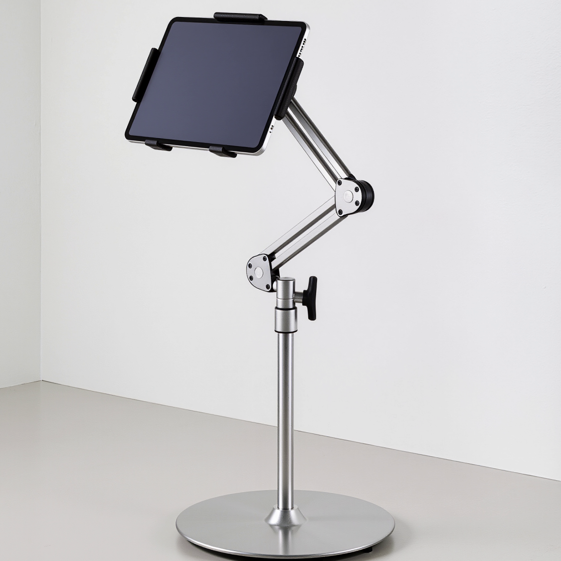 Tablet Floor Stand with Adjustable Arm